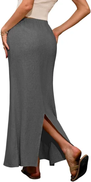 Partys Flowy Long Skirts Ladies Summer Loose Fitting Teen Girls Floral