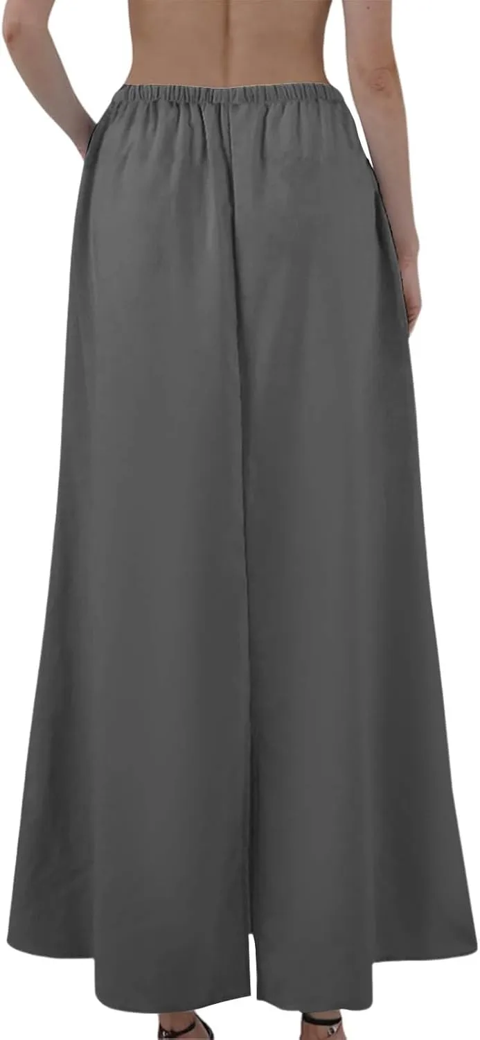 Partys Flowy Long Skirts Ladies Summer Loose Fitting Teen Girls Floral