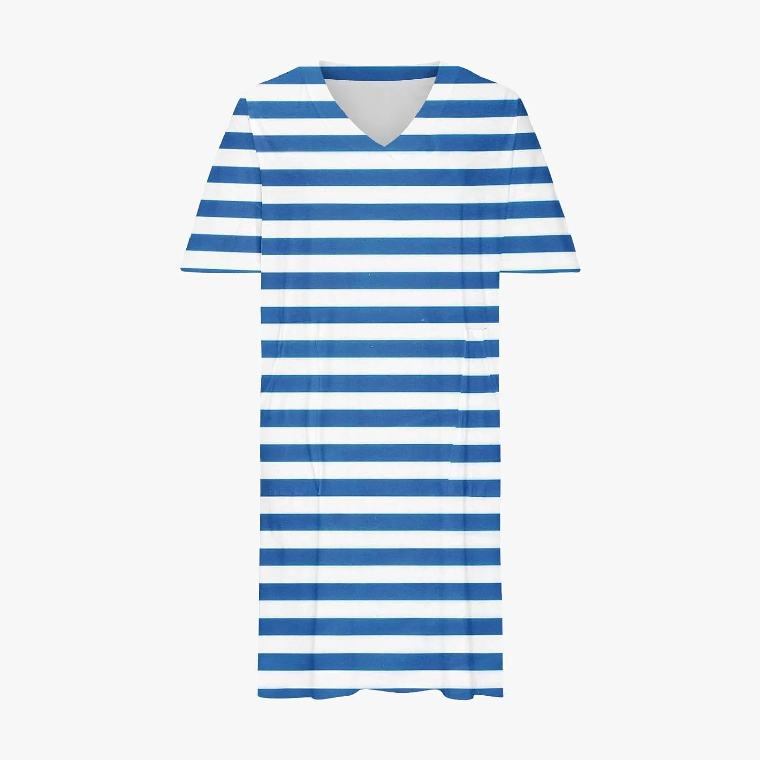 Plus Size Dress for Women Summer Solid Casual Sundresses Short Sleeve Knee Length Shirt Dress with Pockets