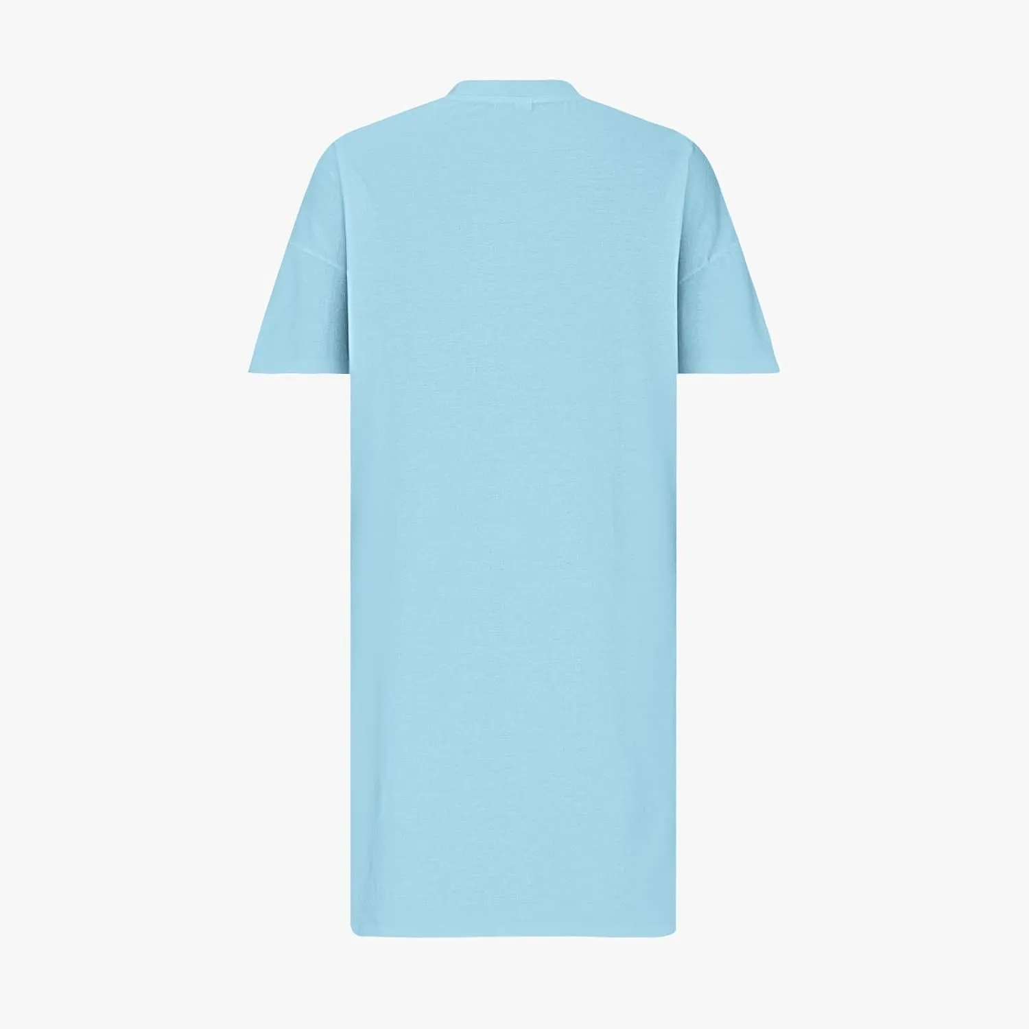 Plus Size Dress for Women Summer Solid Casual Sundresses Short Sleeve Knee Length Shirt Dress with Pockets