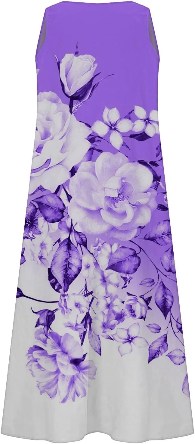 Plus Size Summer Dresses Summer Dresses for Women Plus Size Beach Dress Casual Sundresses Sexy Sleeveless Dress