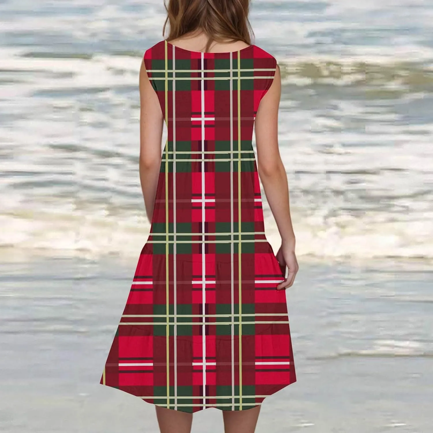 Plus Size Summer Dresses Summer Dresses for Women Plus Size Beach Dress Casual Sundresses Sexy Sleeveless Dress