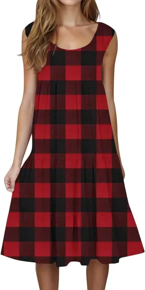 Plus Size Summer Dresses Summer Dresses for Women Plus Size Beach Dress Casual Sundresses Sexy Sleeveless Dress