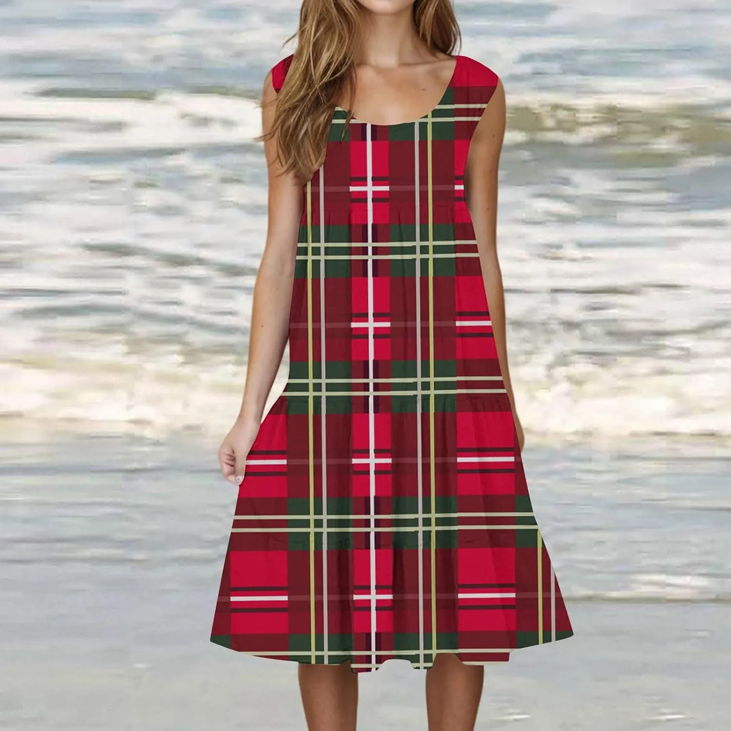 Plus Size Summer Dresses Summer Dresses for Women Plus Size Beach Dress Casual Sundresses Sexy Sleeveless Dress