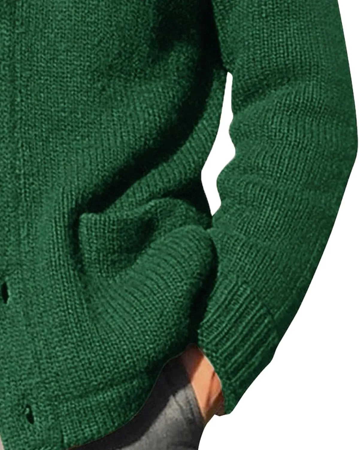 Shawl Collar Sweater for Men Solid Color Long Sleeve Knitted Cardigan Button Down Open Front Sweaters Cardigans
