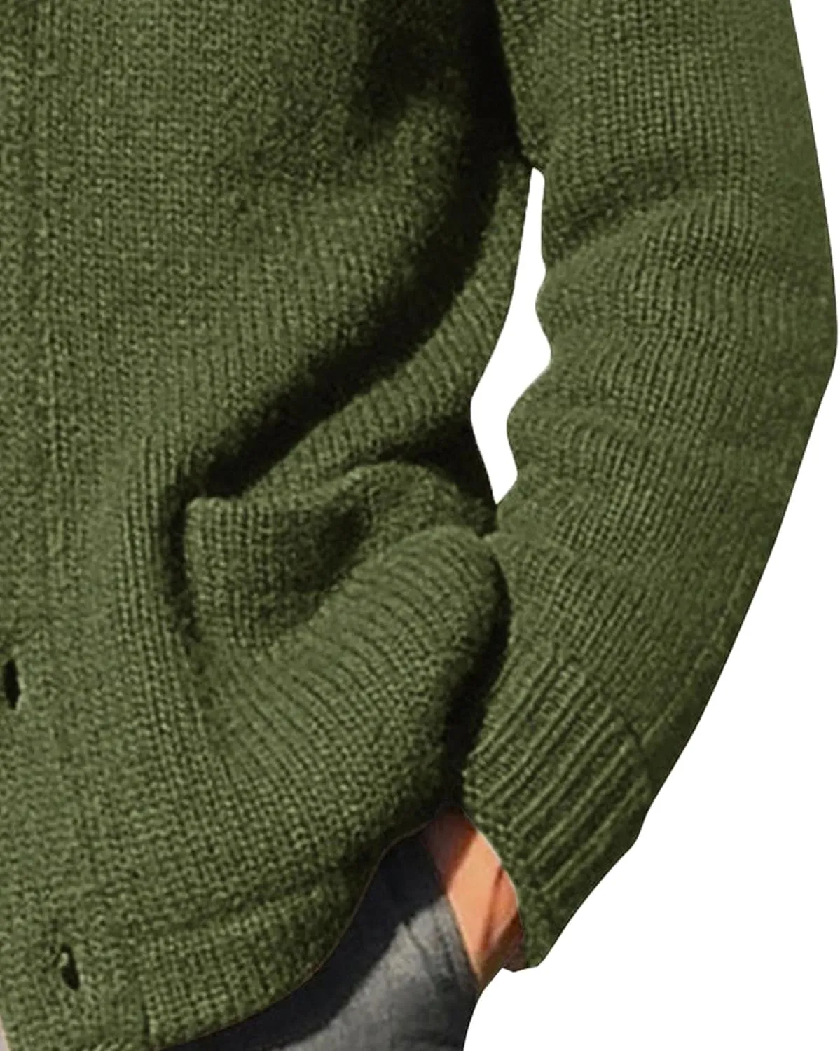 Shawl Collar Sweater for Men Solid Color Long Sleeve Knitted Cardigan Button Down Open Front Sweaters Cardigans