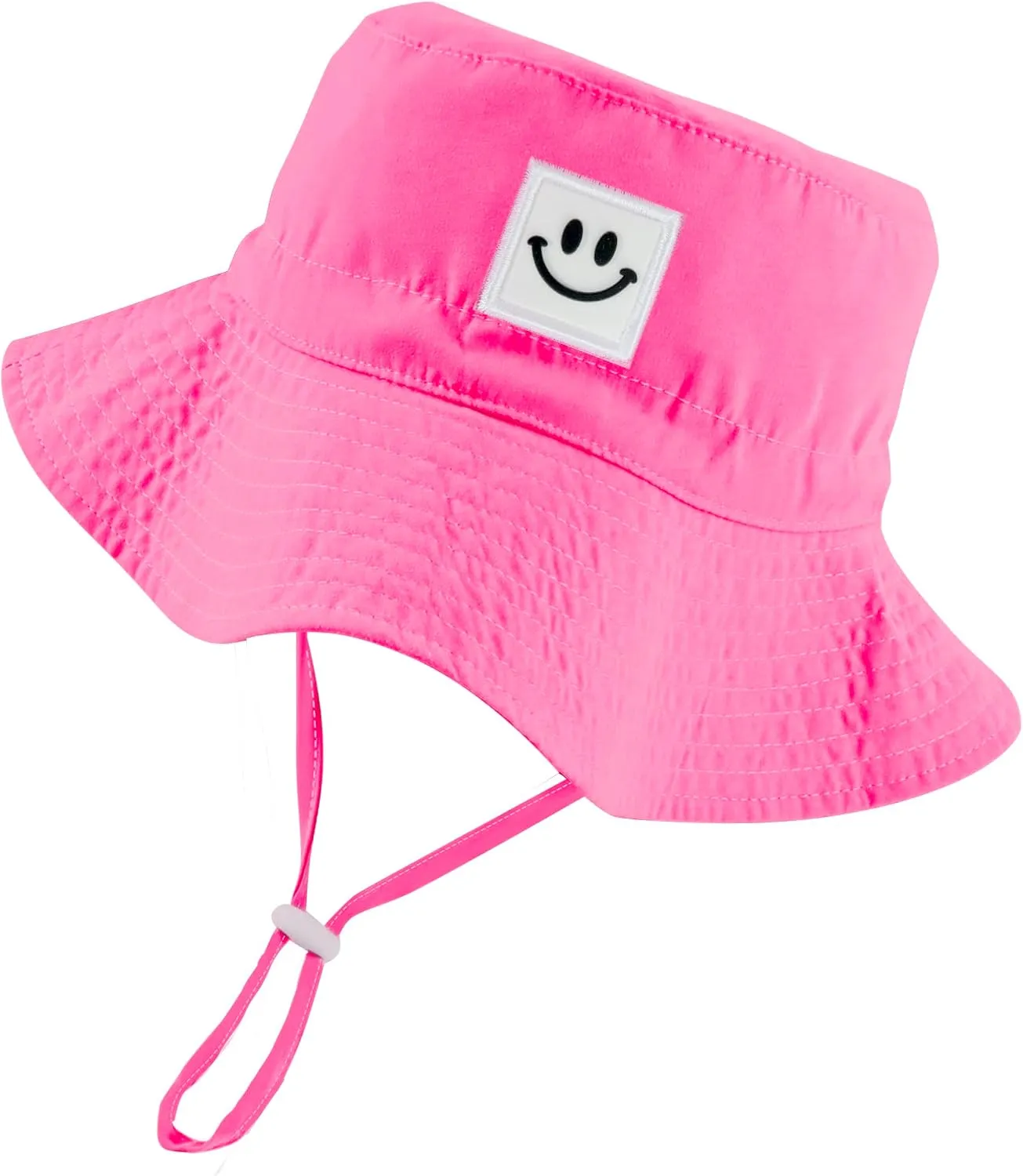 Smile Face Baby Sun Hat Baby Boy Girl Hats Toddler Sun Hat Bucket Hat UPF 50  Infant Sun Hat Newborn Sun Hat Light Pink 6-24 Months