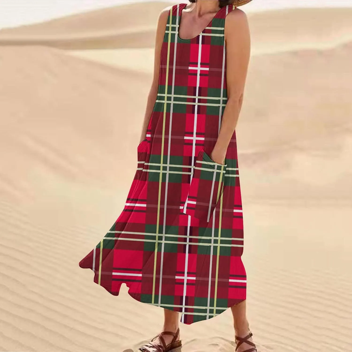 Summer Dresses for Women 2025 Summer Dresses for Women Plus Size Beach Dress Casual Sundresses Sexy Sleeveless Dress