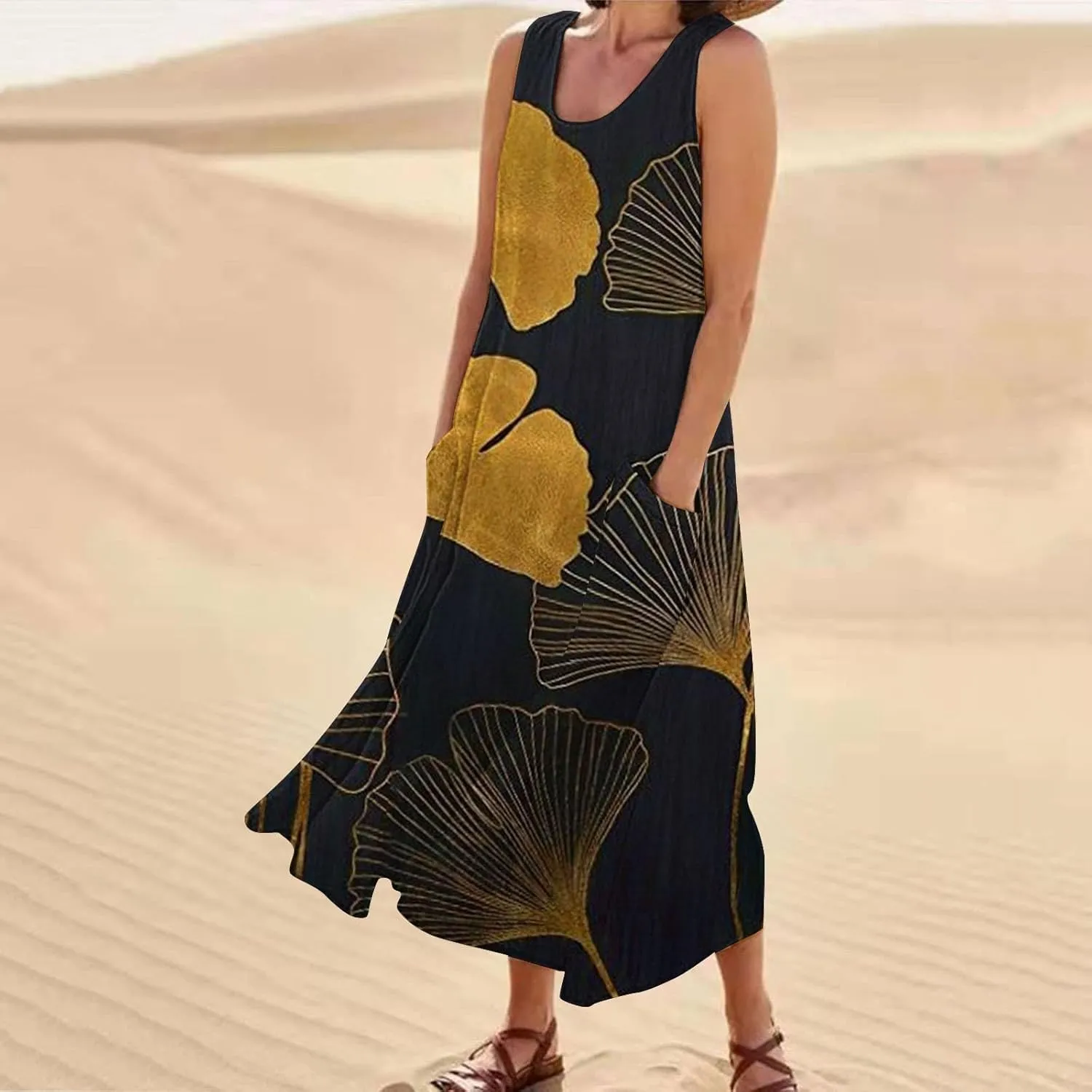 Summer Dresses for Women Summer Dresses for Women Plus Size Beach Dress Casual Sundresses Sexy Sleeveless Dress
