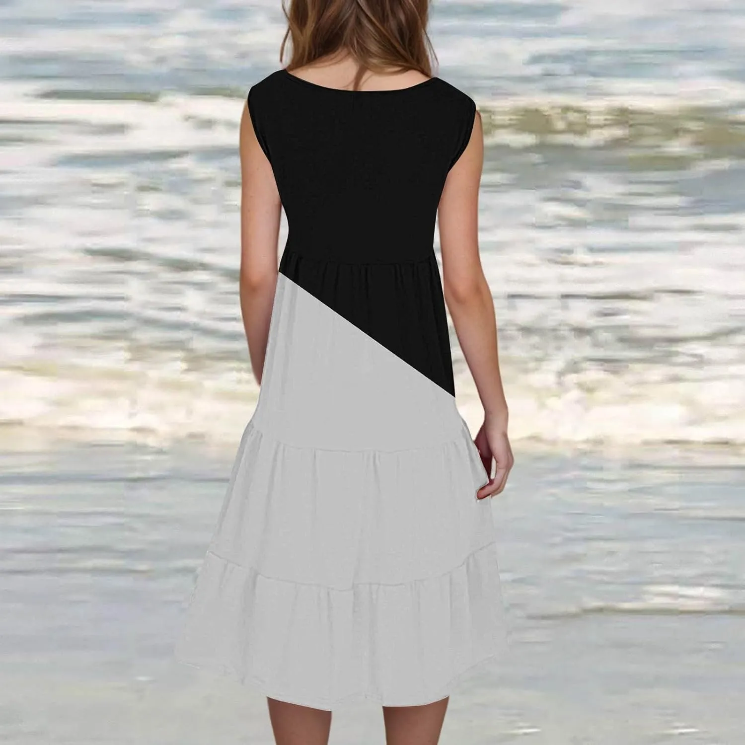Summer Dresses for Women Summer Dresses for Women Plus Size Beach Dress Casual Sundresses Sexy Sleeveless Dress
