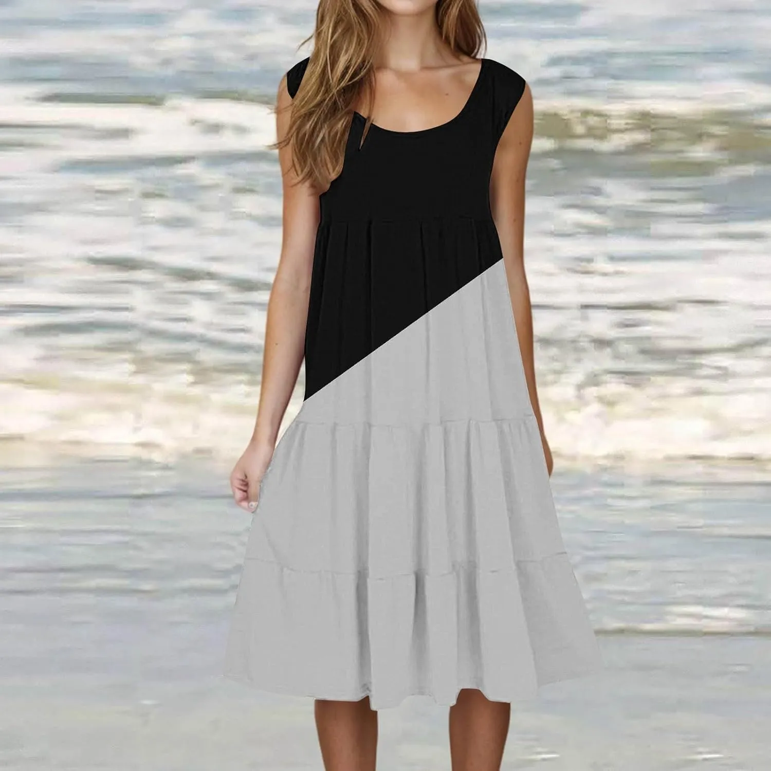 Summer Dresses for Women Summer Dresses for Women Plus Size Beach Dress Casual Sundresses Sexy Sleeveless Dress