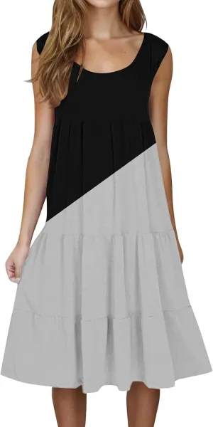 Summer Dresses for Women Summer Dresses for Women Plus Size Beach Dress Casual Sundresses Sexy Sleeveless Dress