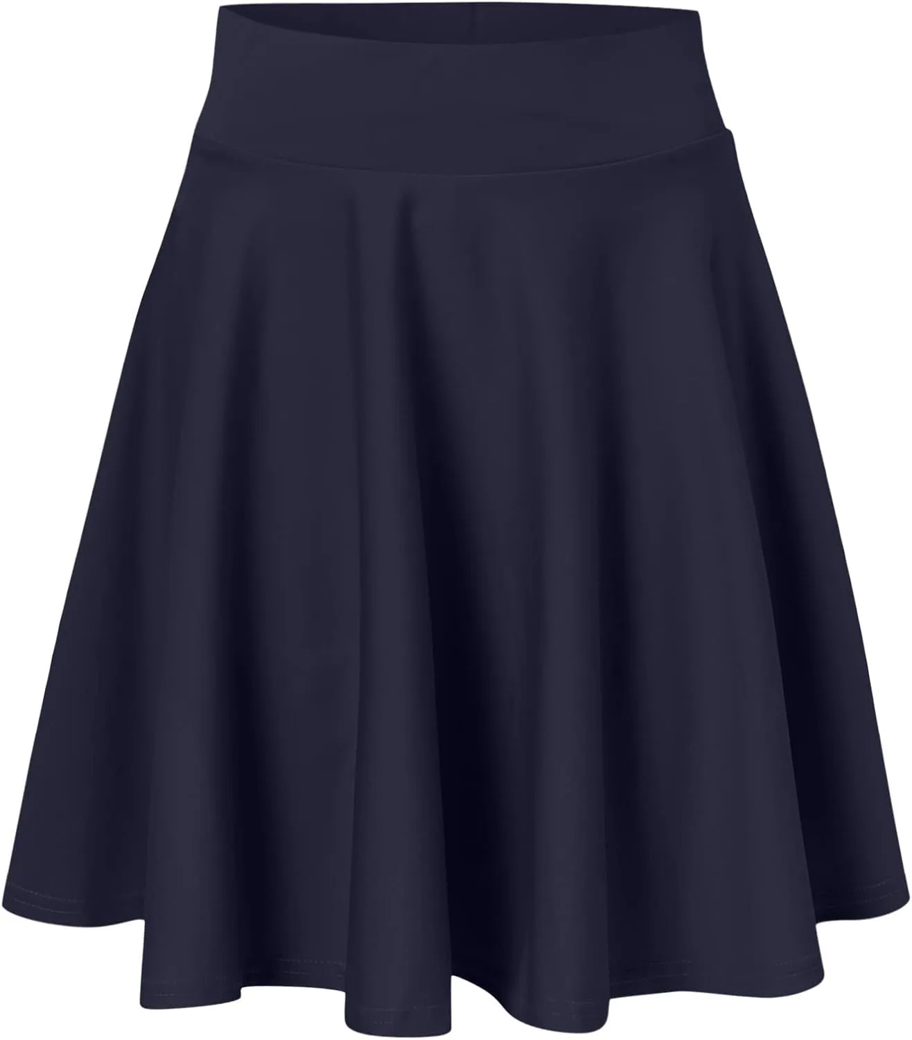 Summer Skirt with Slim Liner Stretchy High Elastic Waist Pleated Tummy Control Mini Shorts Skirts for Women