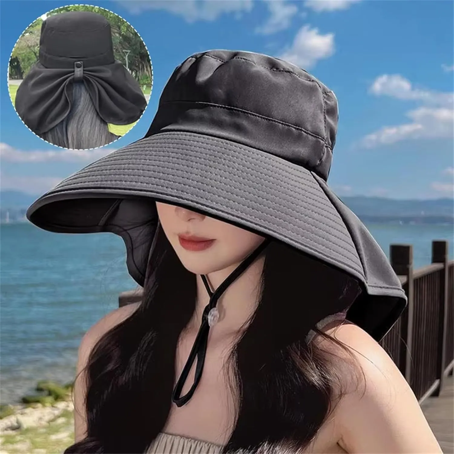Sun Hats for Women, Summer Sun Hat with Large Brim, for Women's Outdoor Travel, Brim Packable Beach Sun Hats,Pink