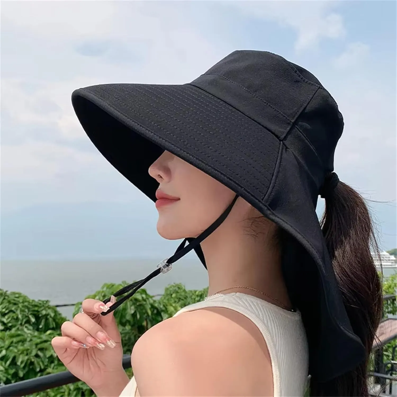 Sun Hats for Women, Summer Sun Hat with Large Brim, for Women's Outdoor Travel, Brim Packable Beach Sun Hats,Pink