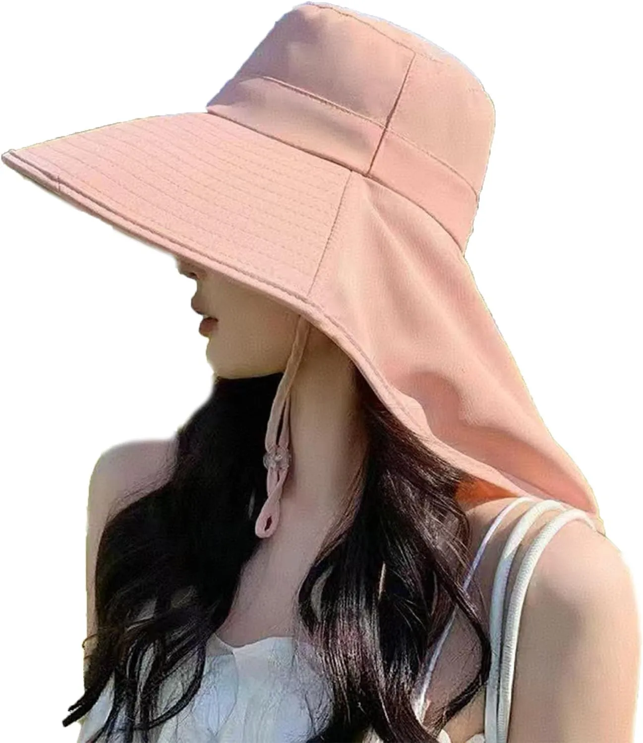 Sun Hats for Women, Summer Sun Hat with Large Brim, for Women's Outdoor Travel, Brim Packable Beach Sun Hats,Pink