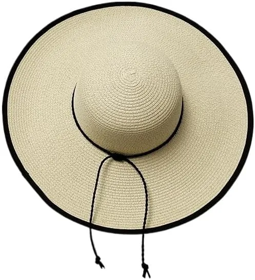 Sun Hats for Women Wide Brim Sun Protection Floppy Straw Hats UV Protection Hats Foldable Summer Beach Hats