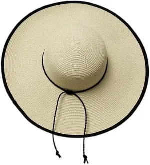 Sun Hats for Women Wide Brim Sun Protection Floppy Straw Hats UV Protection Hats Foldable Summer Beach Hats