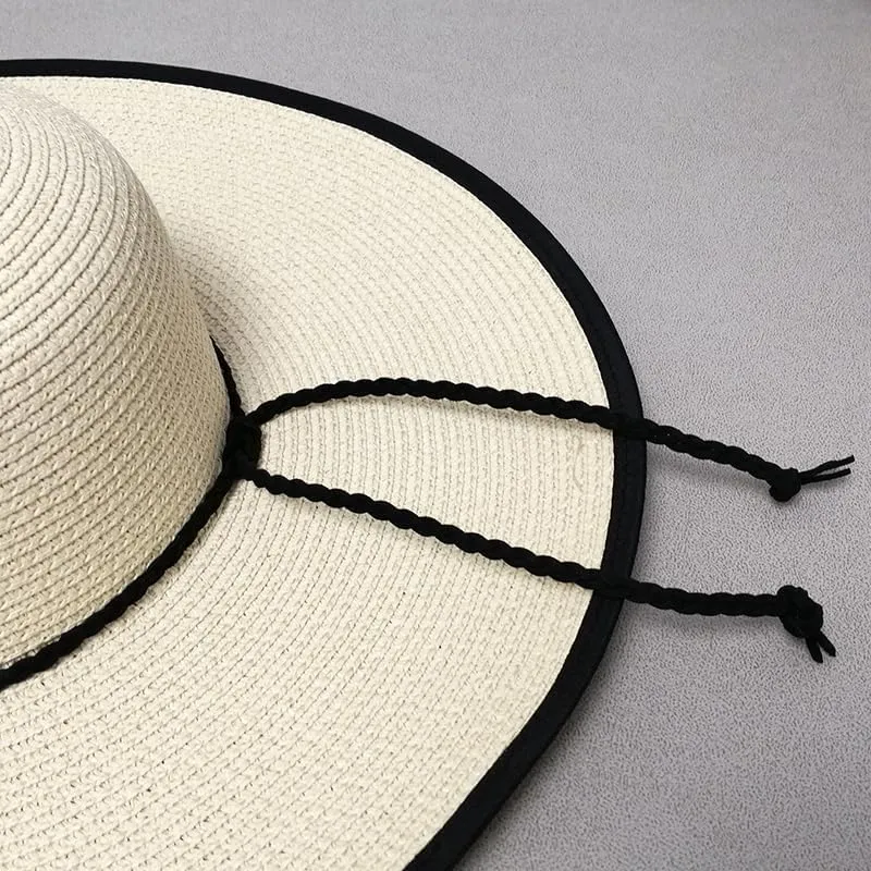Sun Hats for Women Wide Brim Sun Protection Floppy Straw Hats UV Protection Hats Foldable Summer Beach Hats