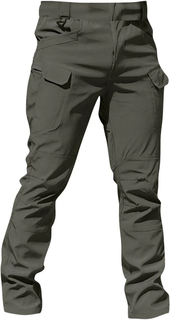Tactical Pants for Men Waterproof Stretch Cargo Pants with Multi Pockets Relaxed Fit Work Pants