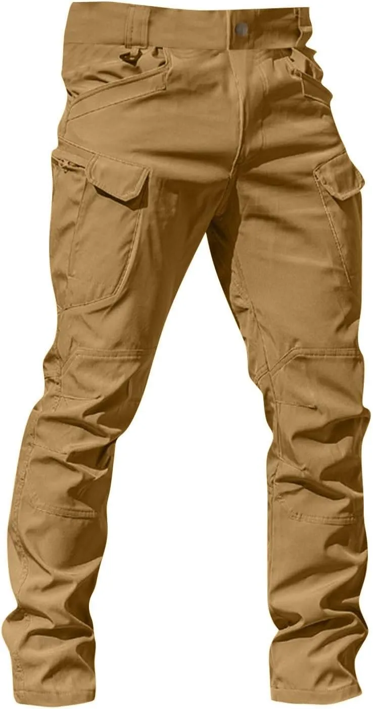 Tactical Pants for Men Waterproof Stretch Cargo Pants with Multi Pockets Relaxed Fit Work Pants