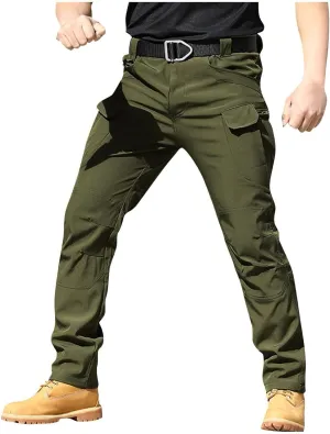 Tactical Pants for Men Waterproof Stretch Cargo Pants with Multi Pockets Relaxed Fit Work Pants