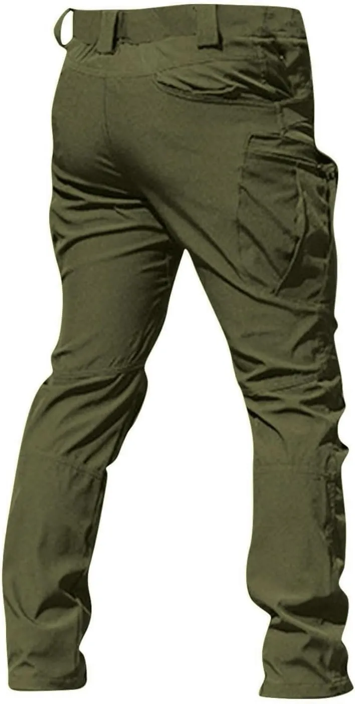 Tactical Pants for Men Waterproof Stretch Cargo Pants with Multi Pockets Relaxed Fit Work Pants