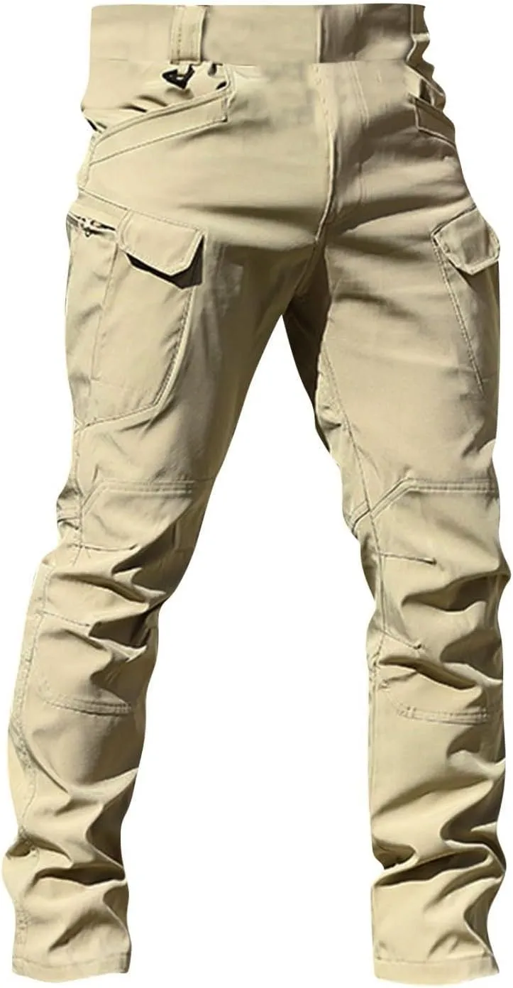 Tactical Pants for Men Waterproof Stretch Cargo Pants with Multi Pockets Relaxed Fit Work Pants