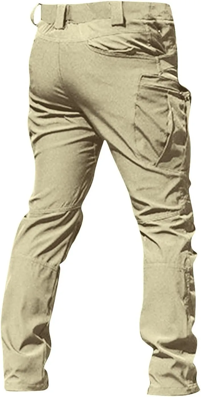Tactical Pants for Men Waterproof Stretch Cargo Pants with Multi Pockets Relaxed Fit Work Pants