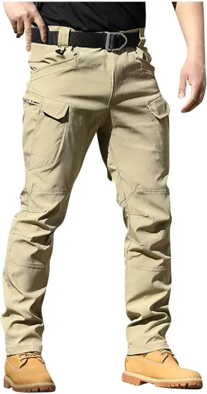 Tactical Pants for Men Waterproof Stretch Cargo Pants with Multi Pockets Relaxed Fit Work Pants