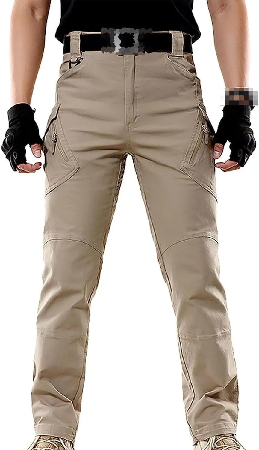 Tactical Waterproof Pants,Mens Lightweight Comfort Waterproof Tactical Cargo Work Pants with Multi Pockets
