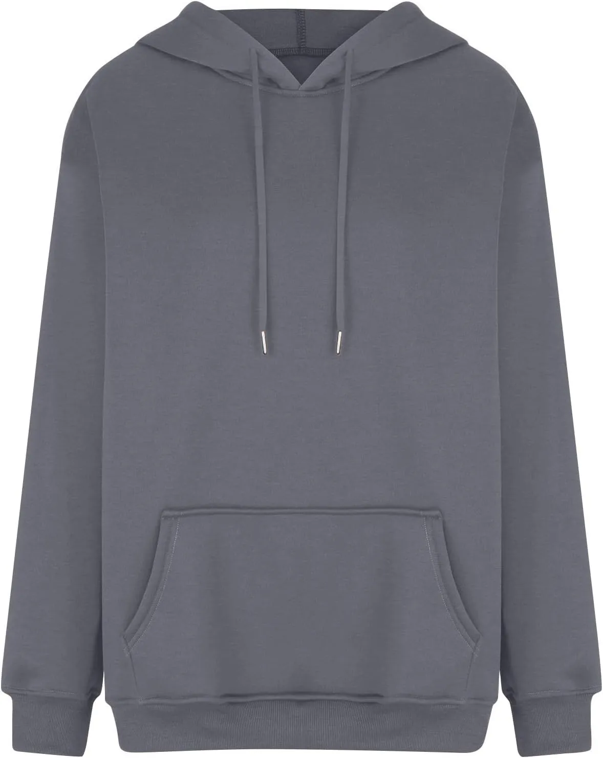 TWGONE Womens Hoodies Pullover Casual Long Sleeve Solid Lightweight Tops Loose Hooded Sweatshirt with Pocket