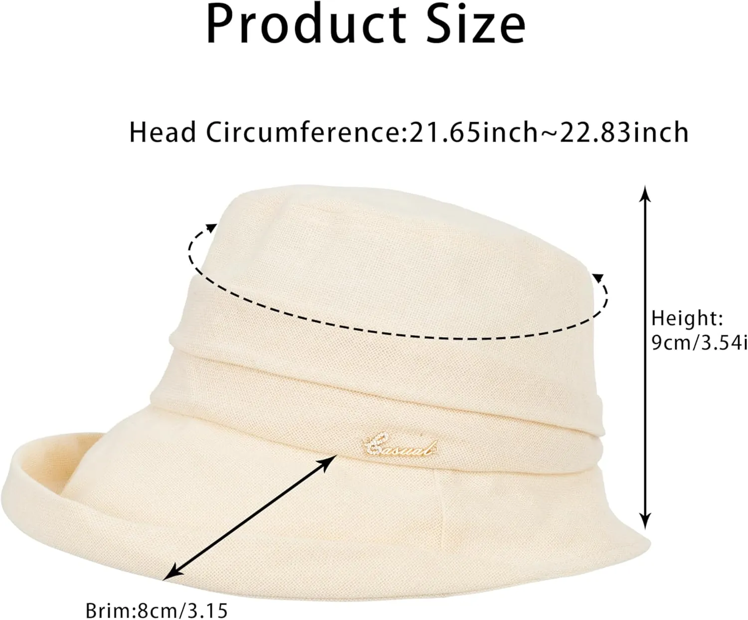 Wide Brim Bucket Hats for Women Sun-UV-Protection-Hat Breathable Packable Summer Beach Garden Hats for Outdoor Travel