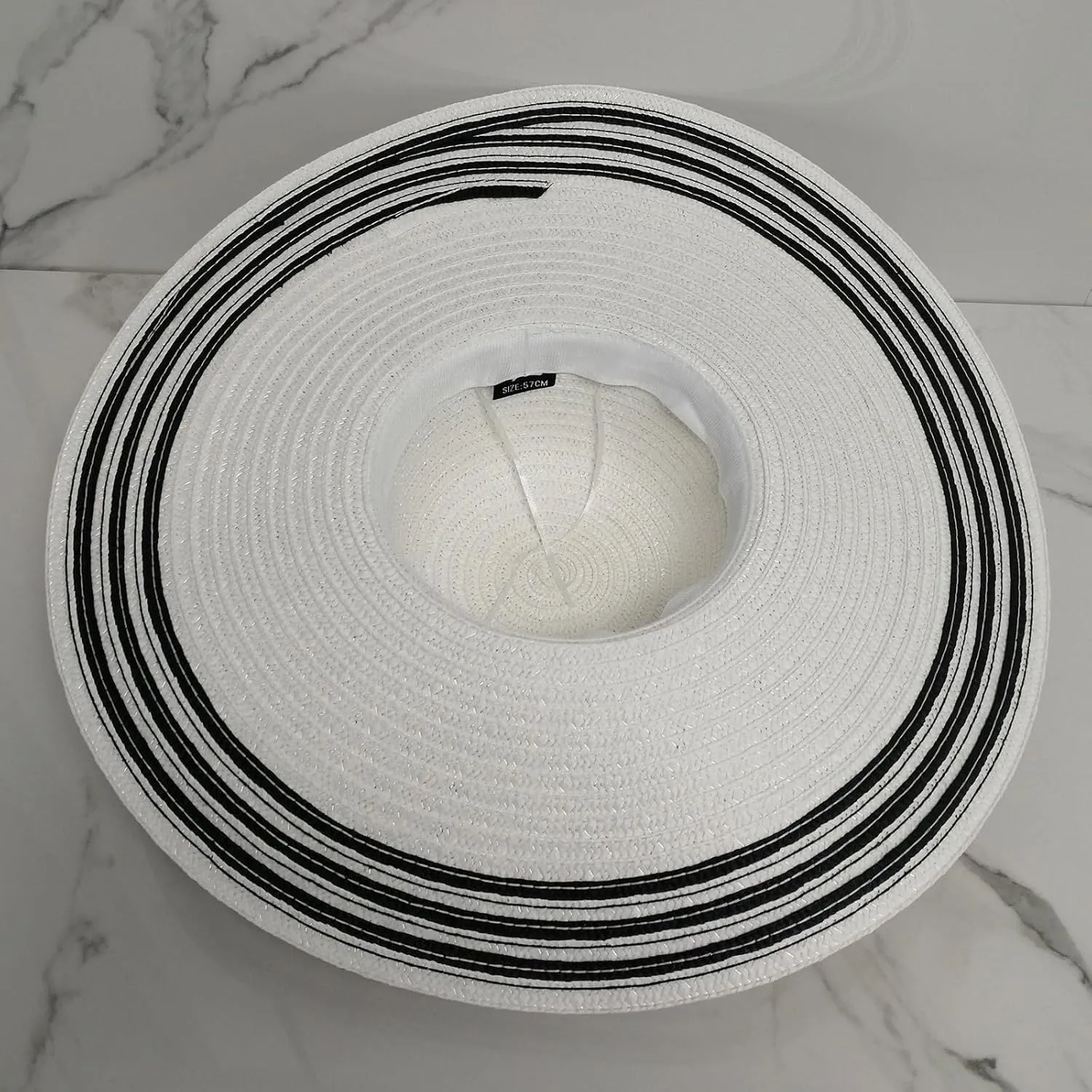 Wide Brim Sun Hats for Women UV Protection Floppy Straw Hats with Stone Decor Sun Protection Foldable Beach Hats