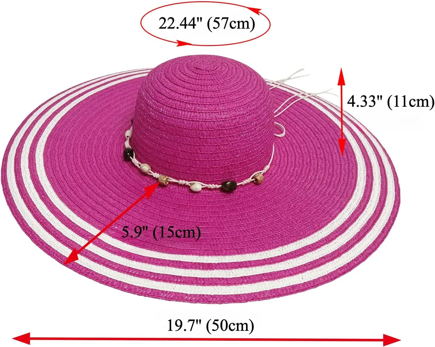Wide Brim Sun Hats for Women UV Protection Floppy Straw Hats with Stone Decor Sun Protection Foldable Beach Hats