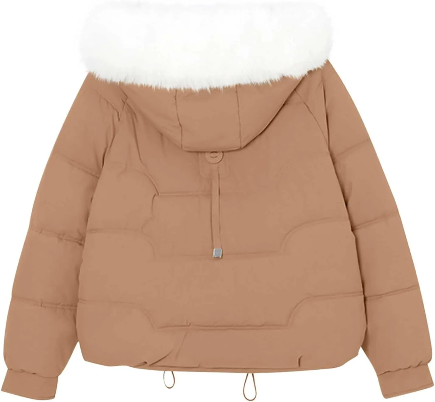 Winter Puffer down Jacket for Women Oversized Warm Outdoor Coat Ladies Hooded Padded down Jacket with Removable Hooded