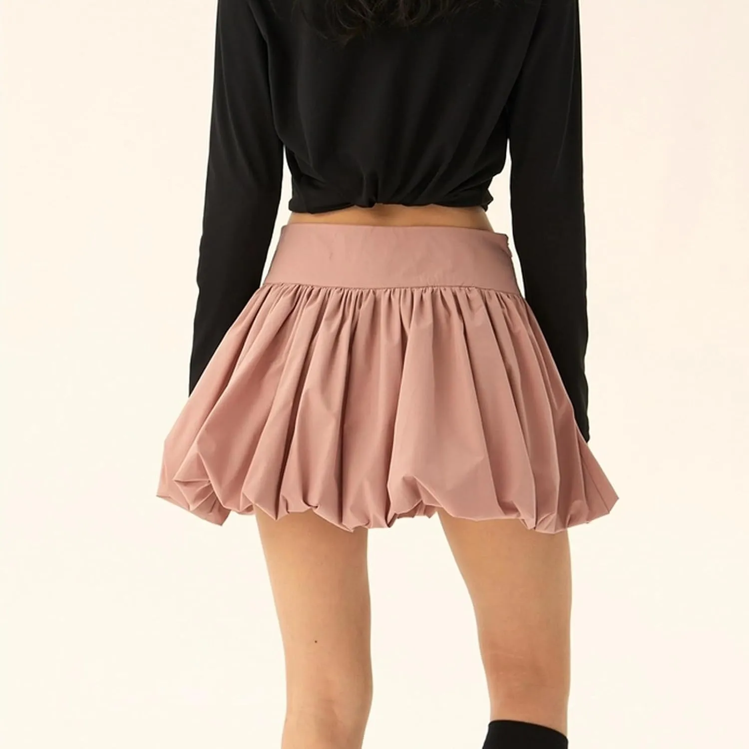 Women Bubble Skirt Y2k Mini Skirts Trendy Summer Pleated Skirt Casual High Waist A-line Skirts 2025 Fashion