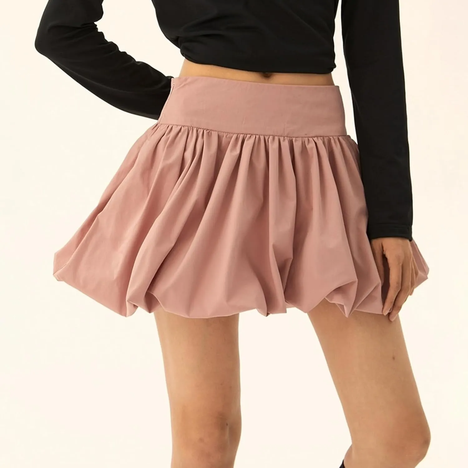 Women Bubble Skirt Y2k Mini Skirts Trendy Summer Pleated Skirt Casual High Waist A-line Skirts 2025 Fashion