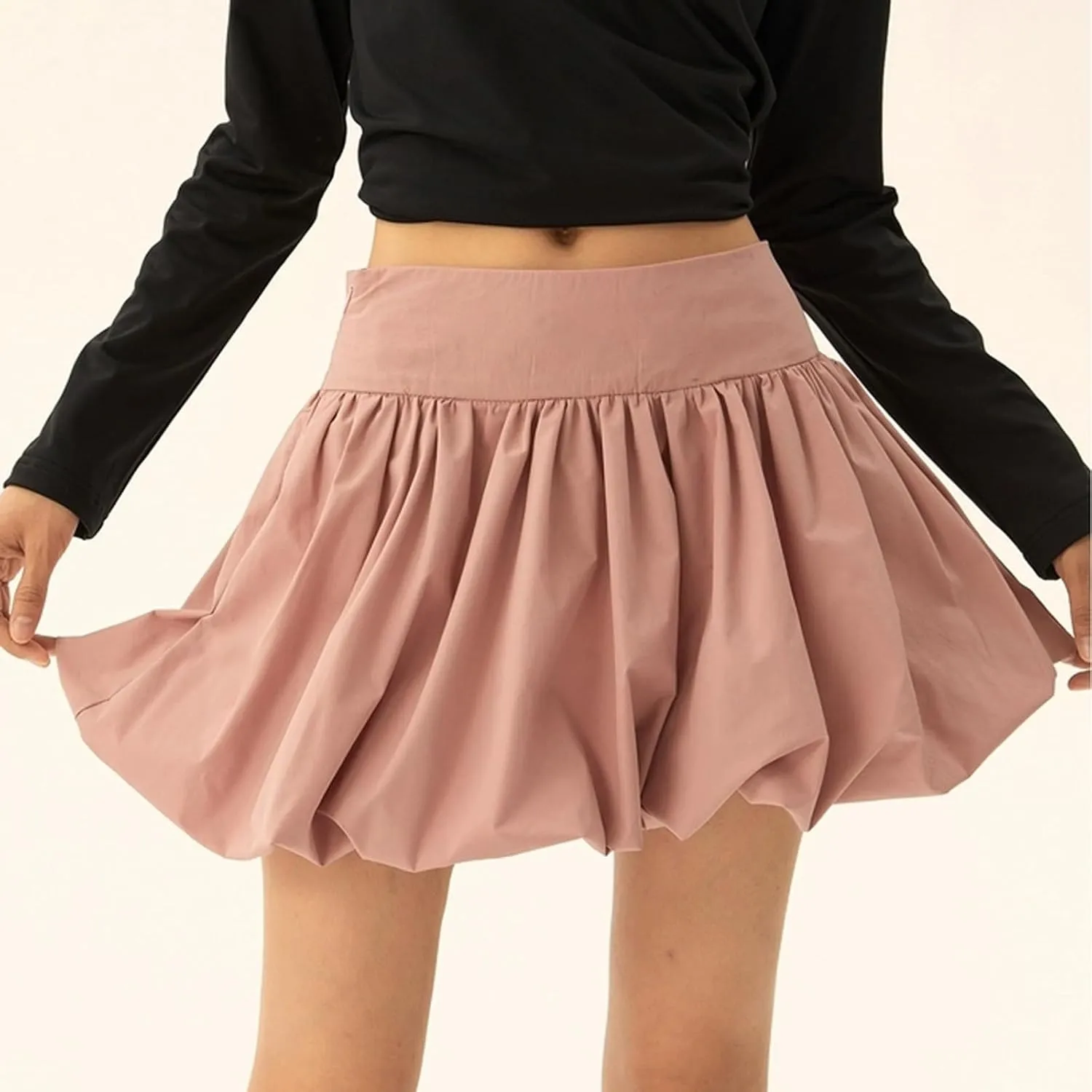 Women Bubble Skirt Y2k Mini Skirts Trendy Summer Pleated Skirt Casual High Waist A-line Skirts 2025 Fashion