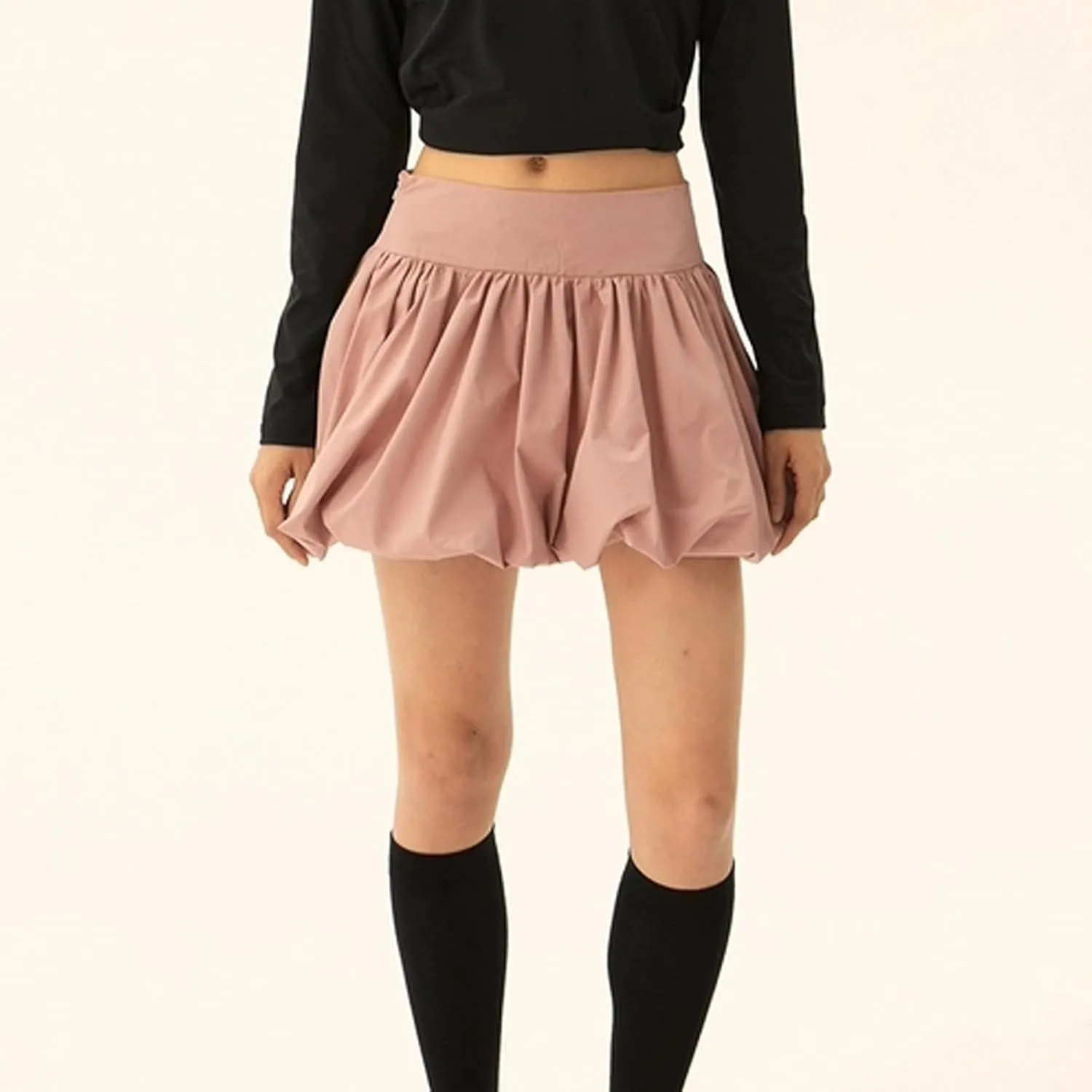 Women Bubble Skirt Y2k Mini Skirts Trendy Summer Pleated Skirt Casual High Waist A-line Skirts 2025 Fashion