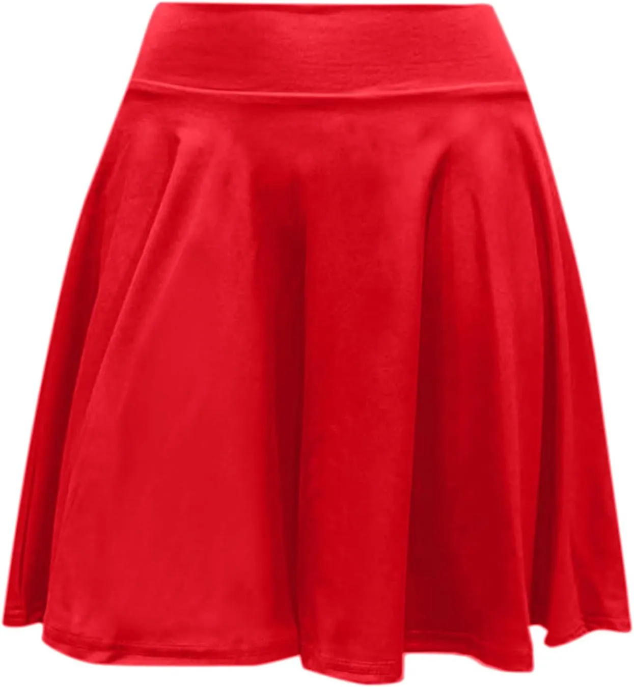 Women Flared Pleated Mini Skirts with Built in Shorts Workout Athletic Stretchy High Waist Tennis Skater Skirt