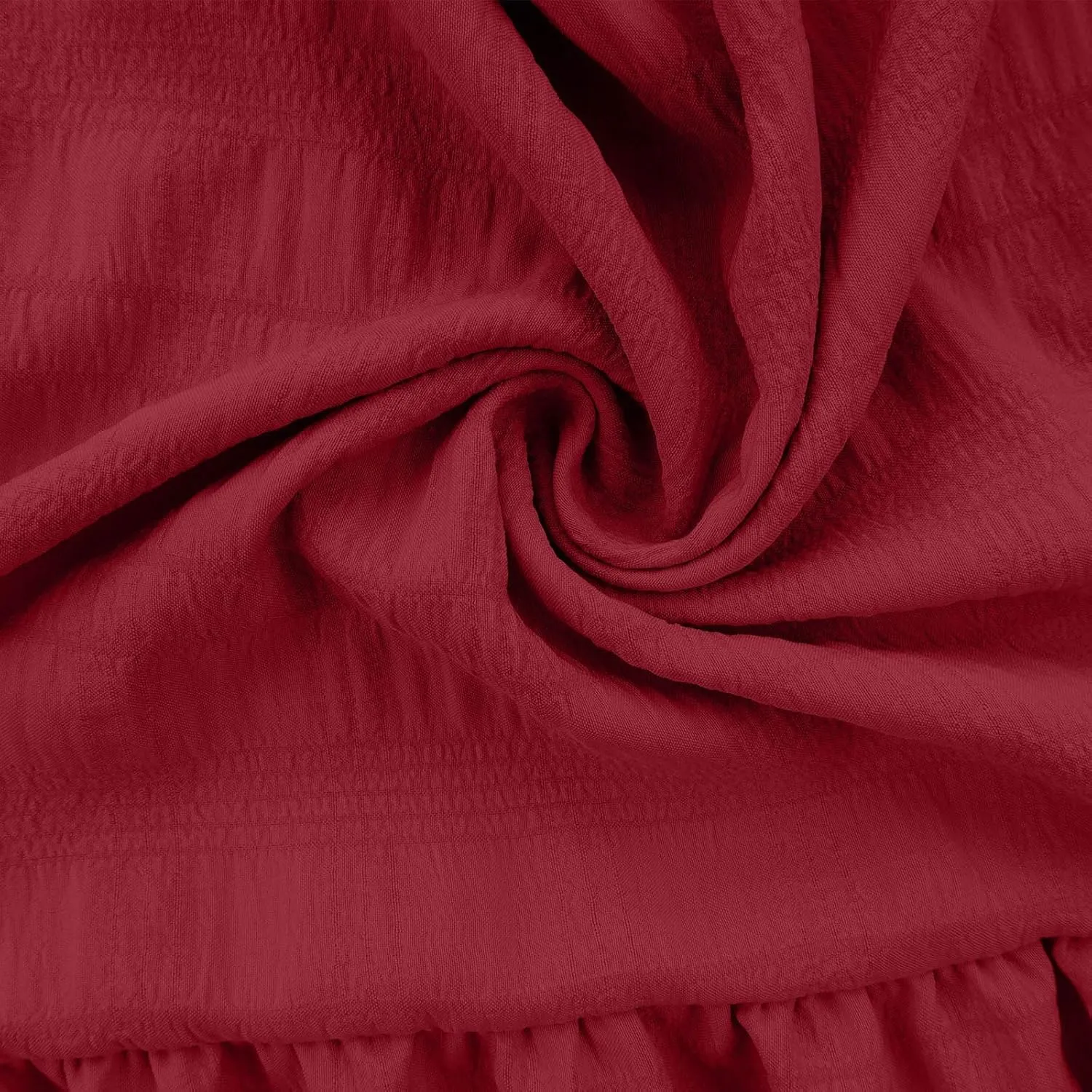 Women Oversized Ruffle Hem A-Line Dresses Summer Bubble Textured Knee Length Dresses Casual Short Sleeve Boho Dress