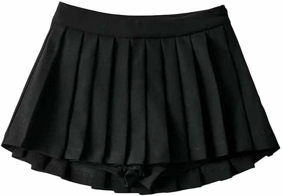 Women Sexy Pleated Skirts High Waist Vintage Mini Skirts