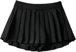 Women Sexy Pleated Skirts High Waist Vintage Mini Skirts
