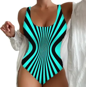 Women Slimming One Piece Swimsuit Bathing Suit for Women with Bikini Maxi Wrap Skirts 2 Floral Print Fashion