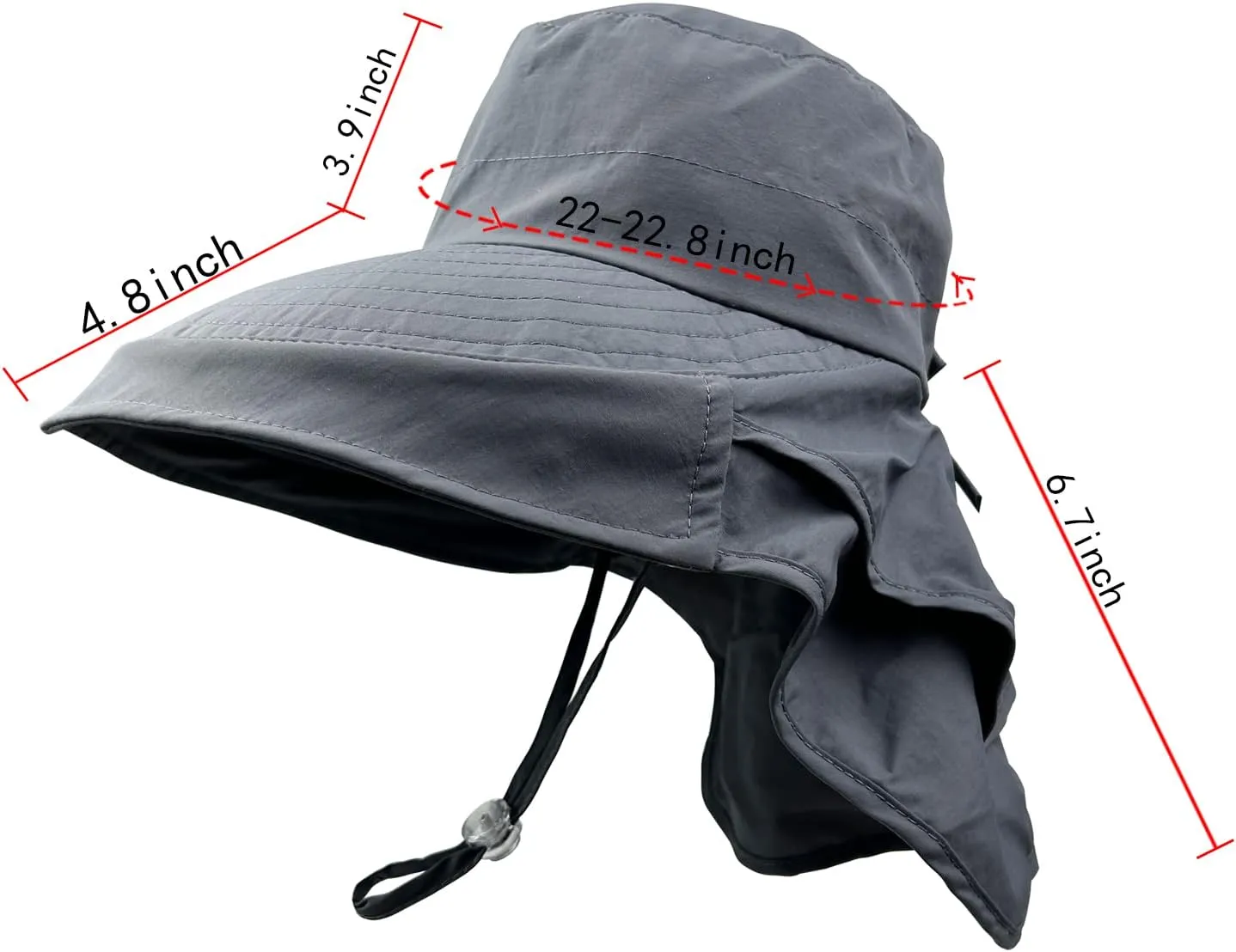 Women Sun Hats UV Protection Wide Brim Foldable Ponytail Hole Beach Hats with Neck Cover for Gardening