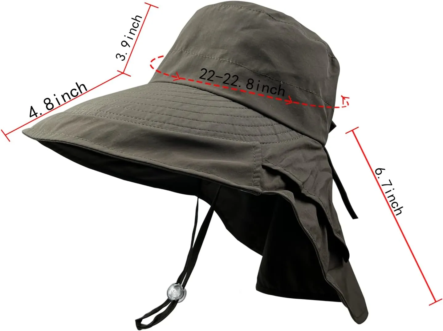 Women Sun Hats UV Protection Wide Brim Foldable Ponytail Hole Beach Hats with Neck Cover for Gardening
