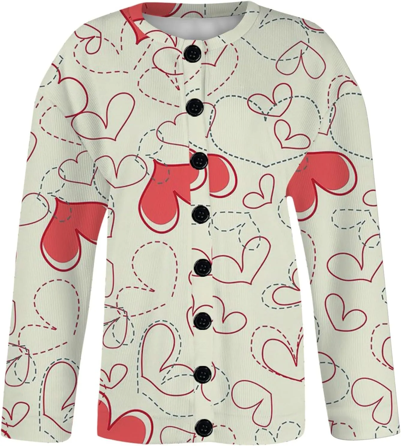 Womens Chunky Cardigan Cable Knit Sweaters for Women 2025 Trendy Love Heart Y2K Knitted Outerwear