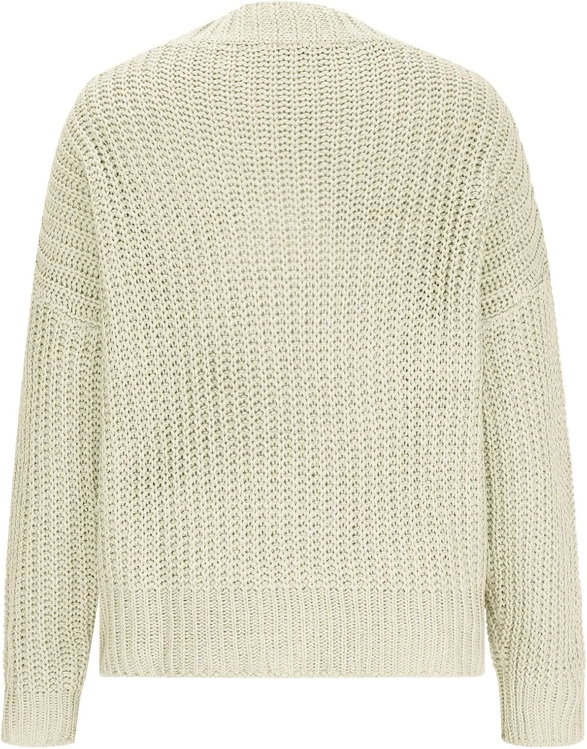 Womens Chunky Knit Cardigan Sweaters V Neck Button Down Casual Long Sleeve Solid Outwear Open Front Cardigan Knitwear