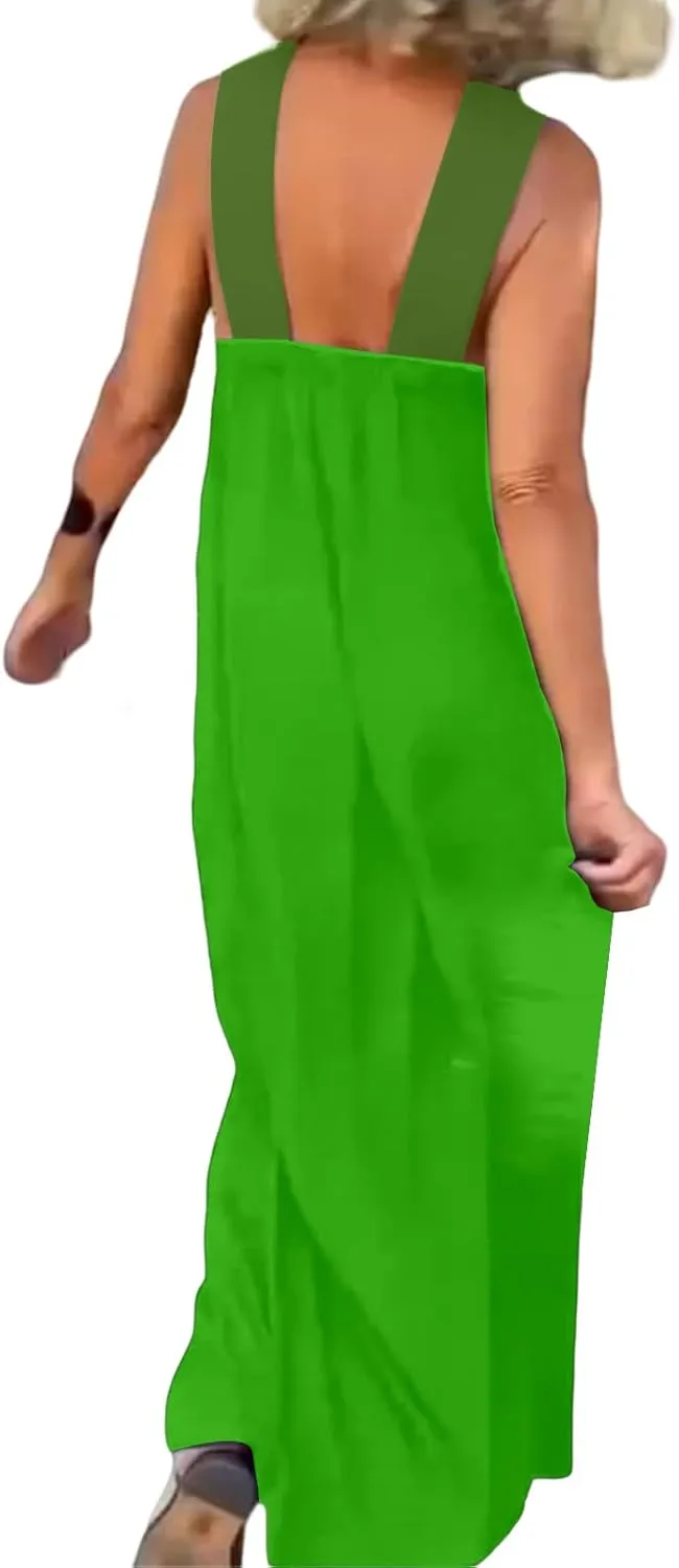 Womens Halter Neck Dress Criss Cross Sleeveless Backless Maxi Dress Summer Casual Sexy Boho A Line Dresses